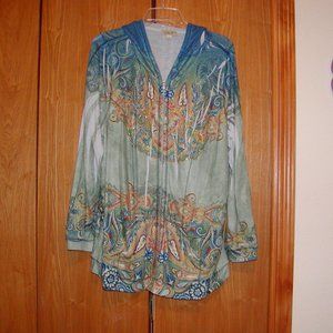 Light zippered jacket